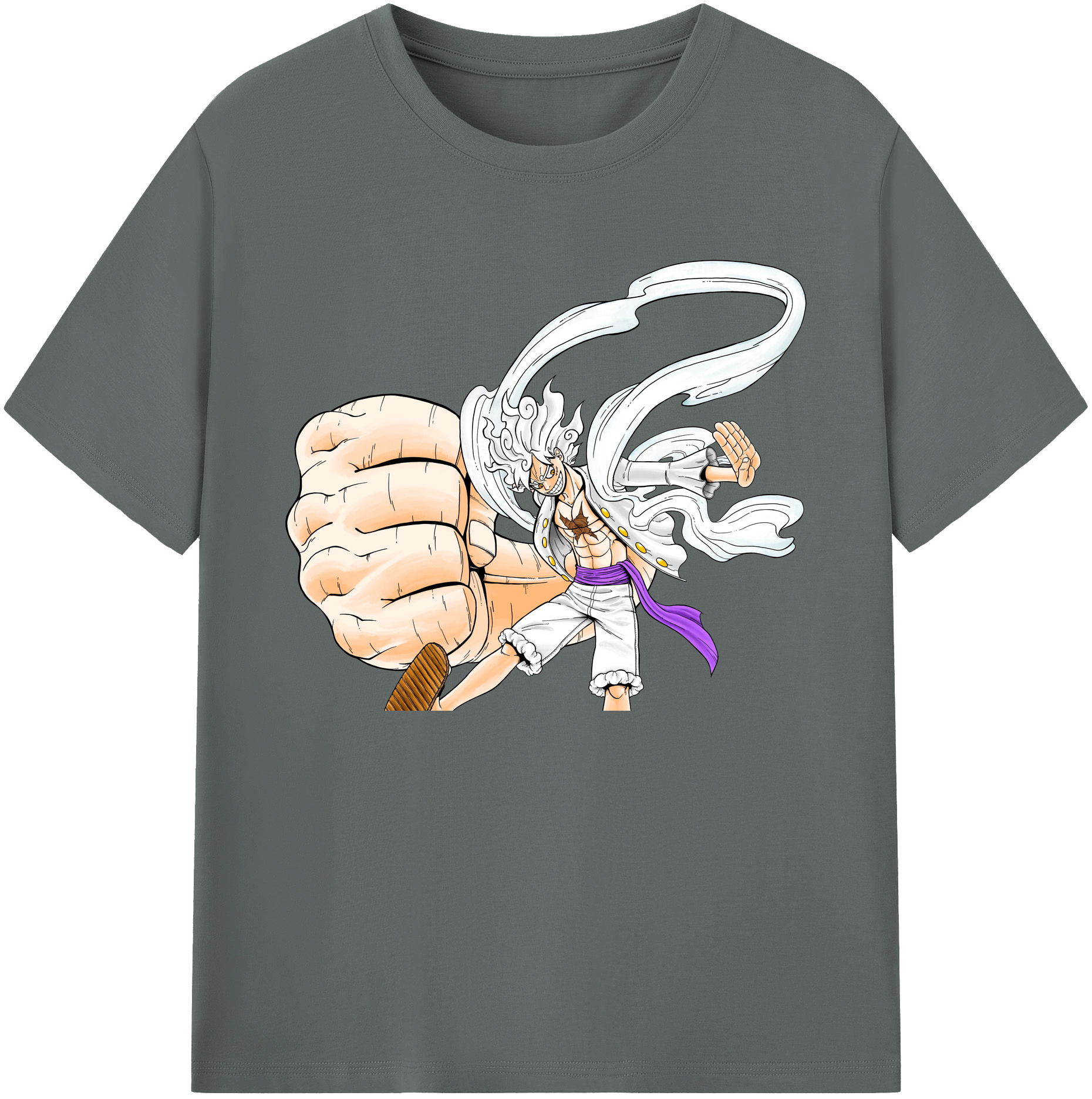 ワンピース モンキー・D・ルフィ ONE PIECE Monkey D. Luffy 綿100％ メンズ半袖Tシャツ｜肌触りやわらか＆通気性